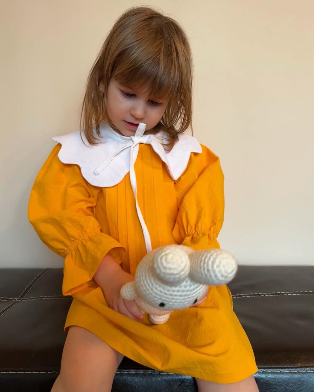 Rochiță din muselină cu guler maxi – Sunny Petal
