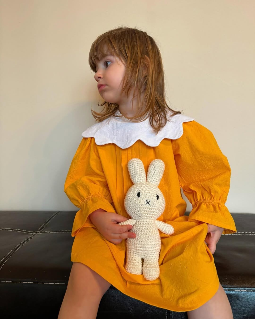 Rochiță din muselină cu guler maxi – Sunny Petal imagine 4